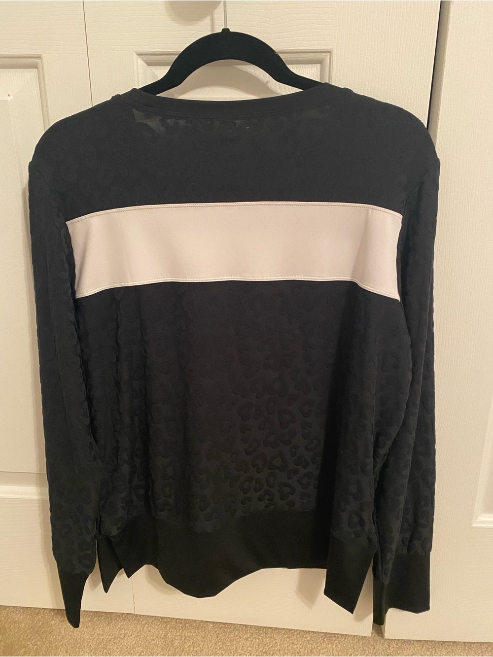 Tail Black Crewneck Top with Subtle Pattern - Picture 3 of 7